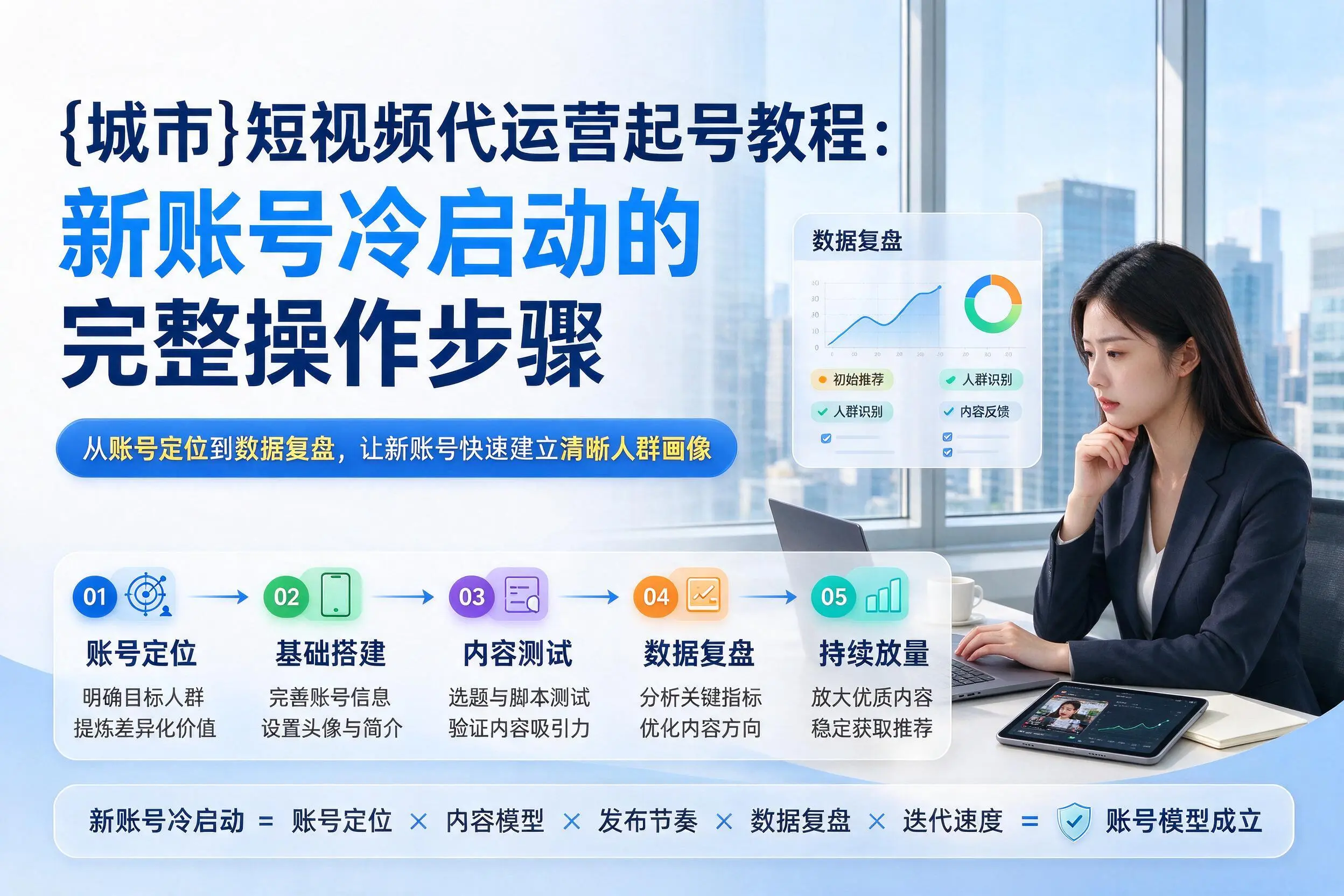 海南短视频代运营起号教程：新账号冷启动的完整操作步骤
