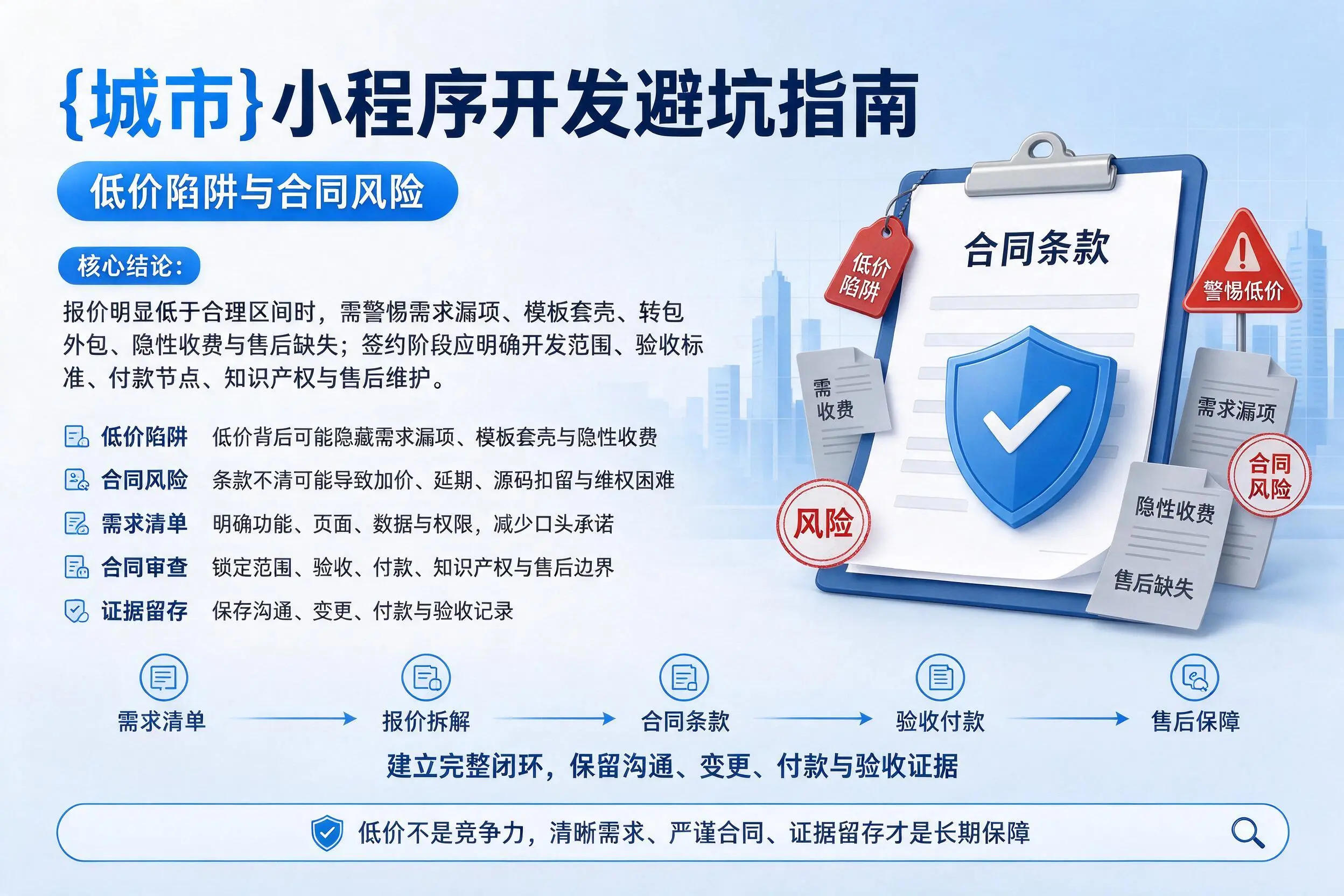 海南小程序开发避坑指南：低价陷阱与合同风险
