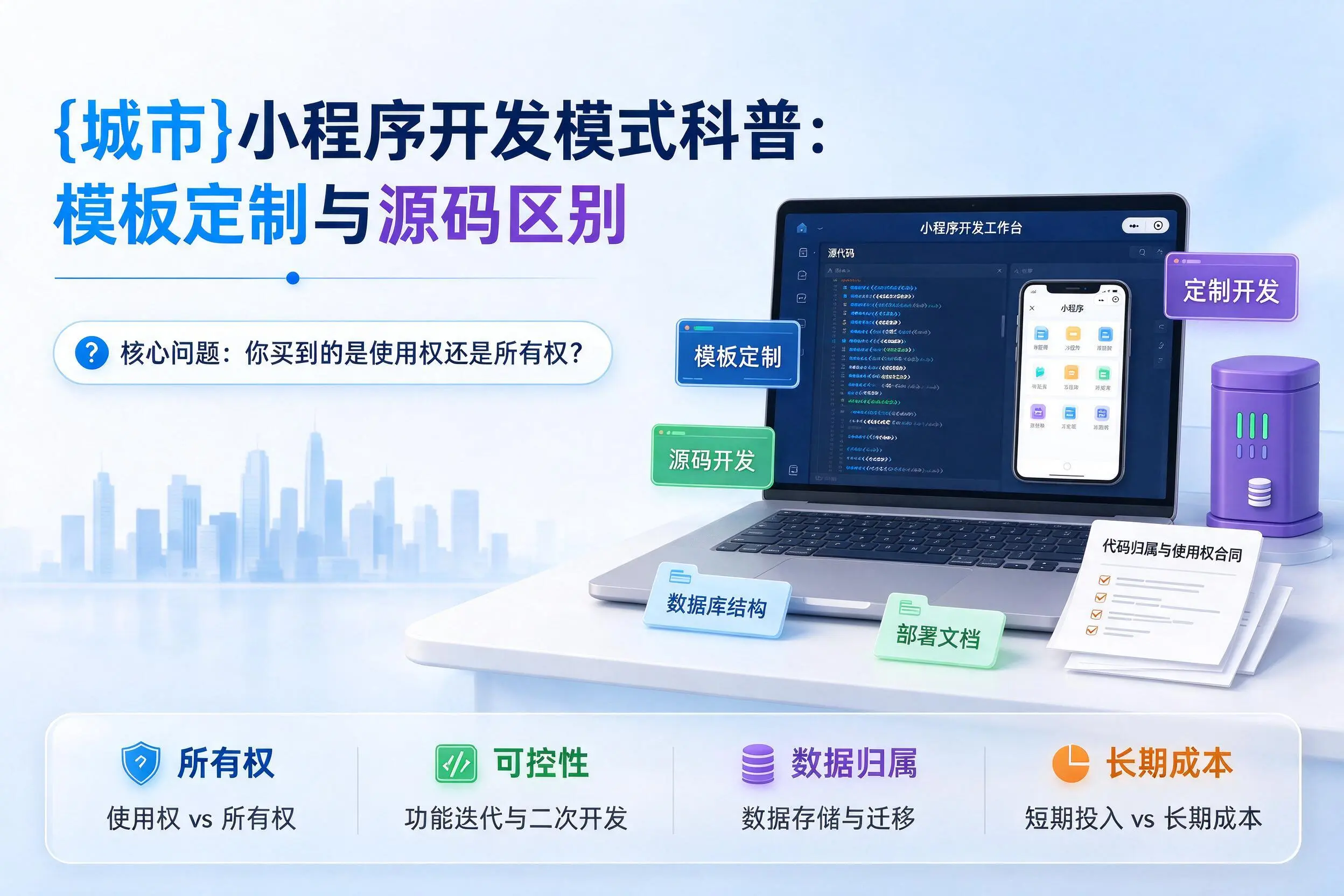 海南小程序开发模式科普：模板定制与源码区别