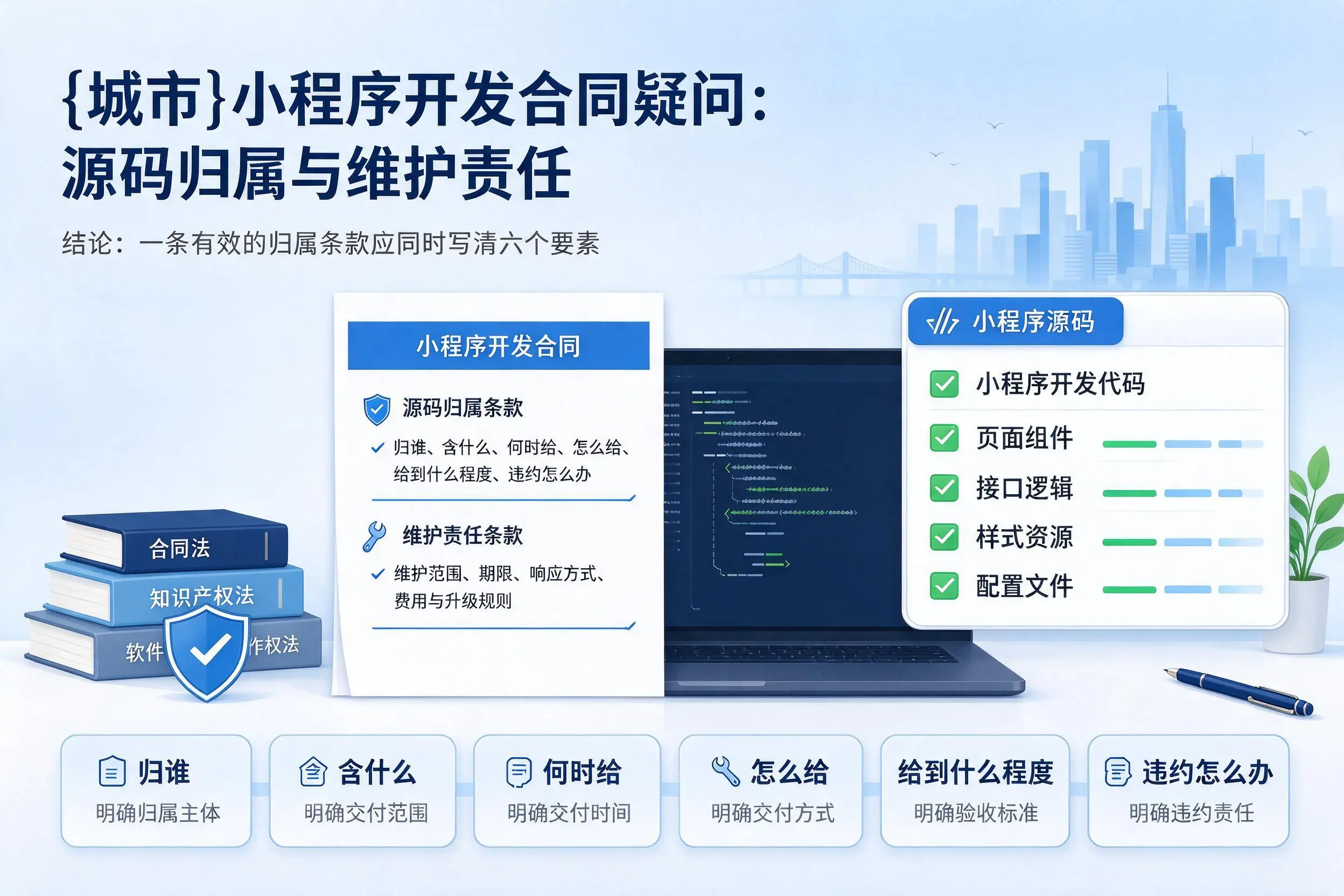 海南小程序开发合同疑问：源码归属与维护责任