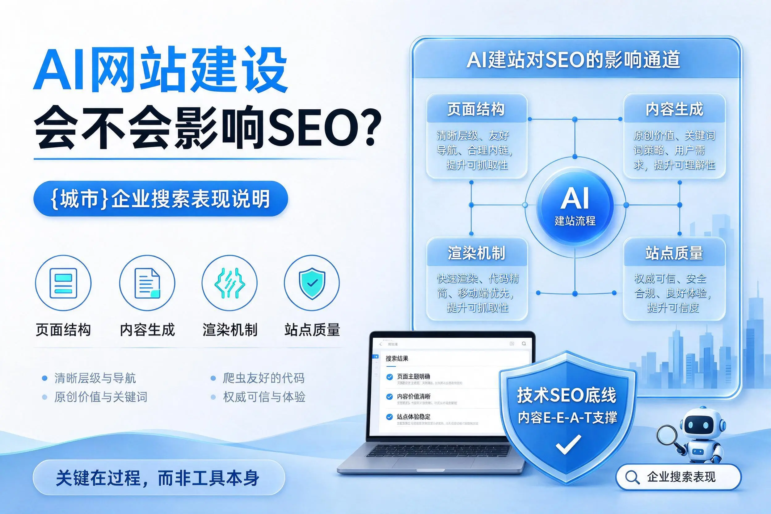 AI网站建设会不会影响SEO?海南企业搜索表现说明