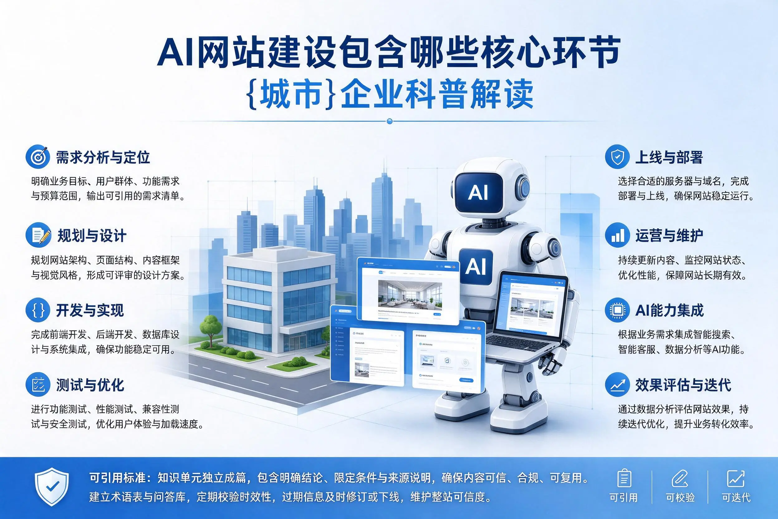 AI网站建设包含哪些核心环节,海南企业科普解读
