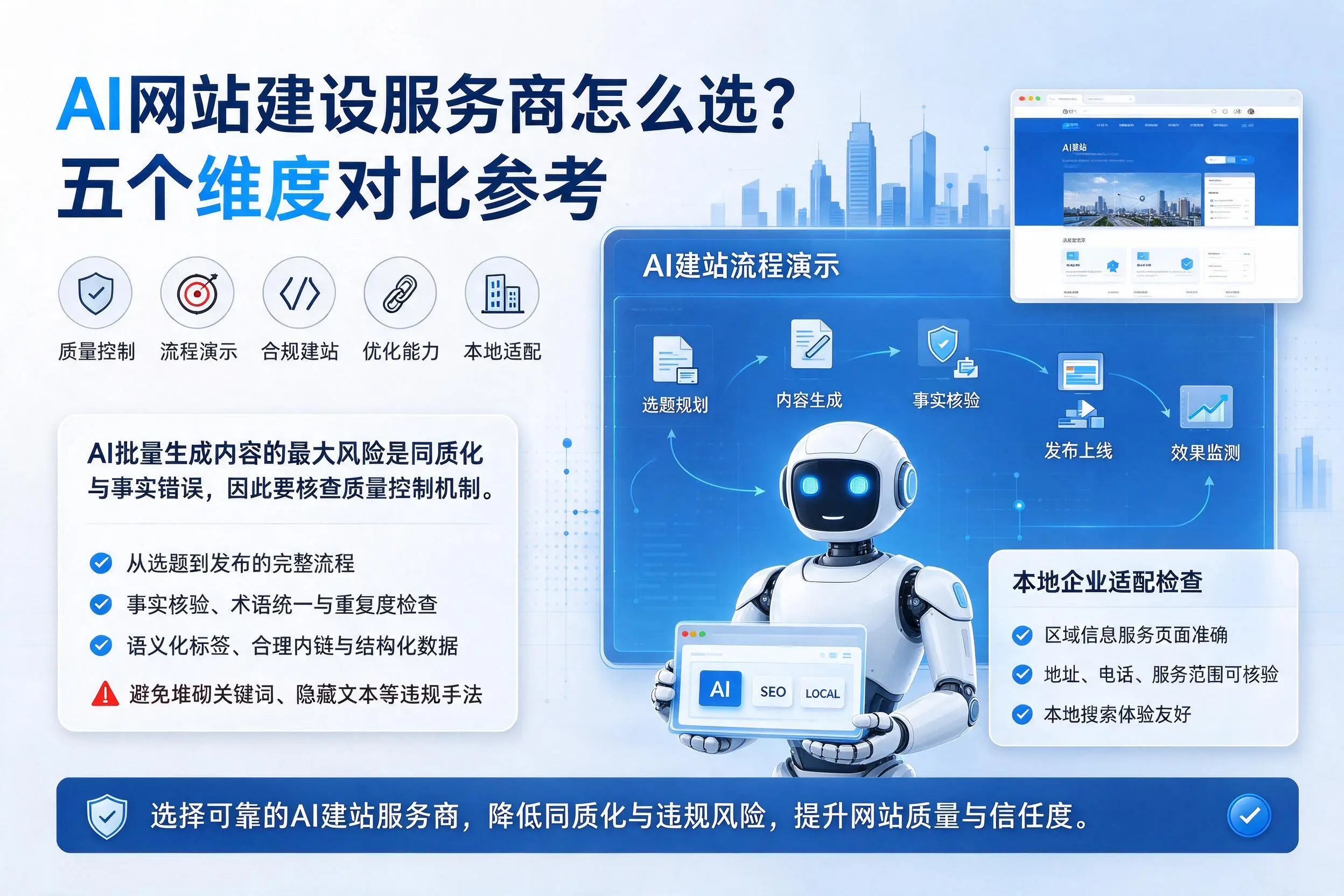 海南AI网站建设服务商怎么选?五个维度对比参考